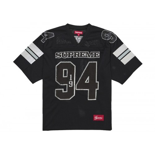 Supreme Sequin Football Jersey Black
