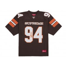 Supreme Sequin Football Jersey Brown
