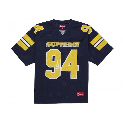Supreme Sequin Football Jersey Navy