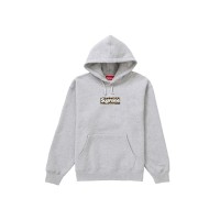 Supreme Shanghai Box Logo Hoodie Heather Grey