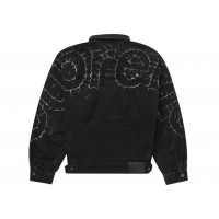 Supreme Shibori Denim Trucker Jacket Black