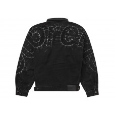 Supreme Shibori Denim Trucker Jacket Black