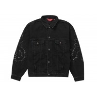 Supreme Shibori Denim Trucker Jacket Black