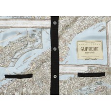 Supreme Silk Map Cardigan Black