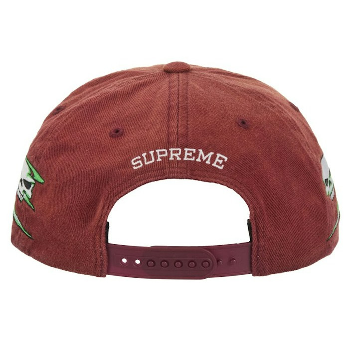 Кепка Supreme Skulls Spellout 6-Panel Red Кепка Supreme Skulls Spellout 6-Panel Red
