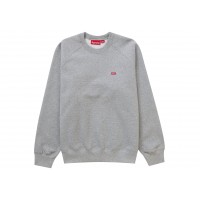 Supreme Small Box Raglan Crewneck Heather Grey