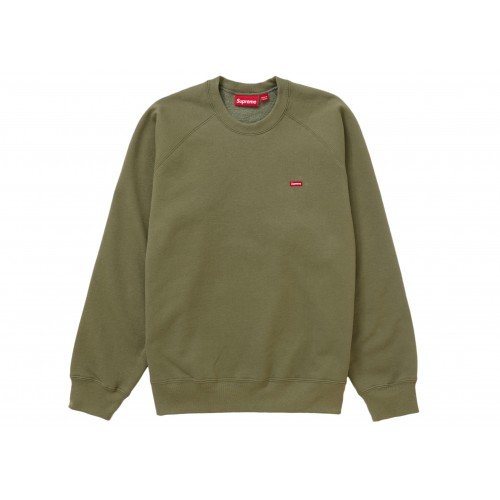 Оригинальный шмот Supreme Small Box Raglan Crewneck Light Olive