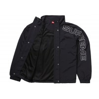 Supreme Spellout Embroidered Track Jacket Black