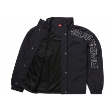Supreme Spellout Embroidered Track Jacket Black