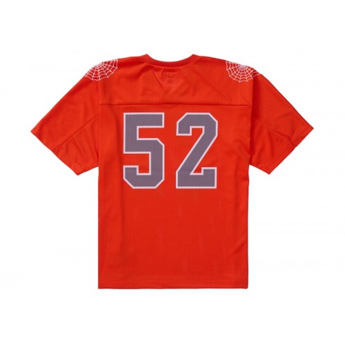 Оригинальный шмот Supreme Spiderweb Football Jersey Orange