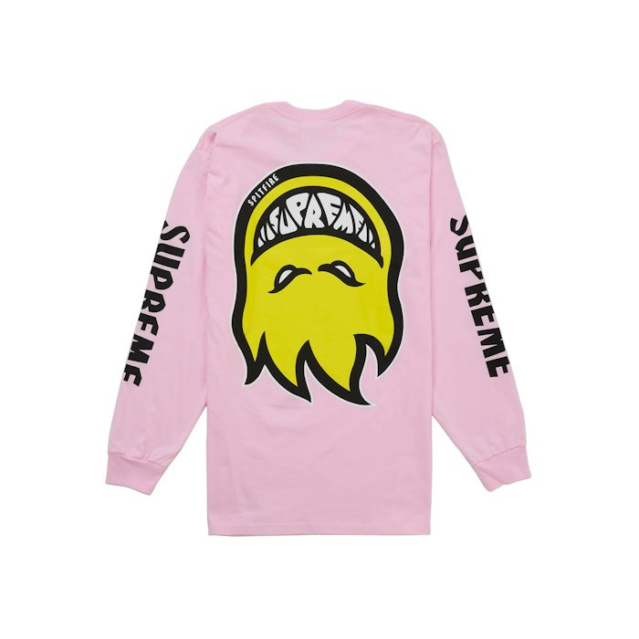 Лонгслив Supreme Spitfire Bighead L/S Tee Pink Лонгслив Supreme Spitfire Bighead L/S Tee Pink