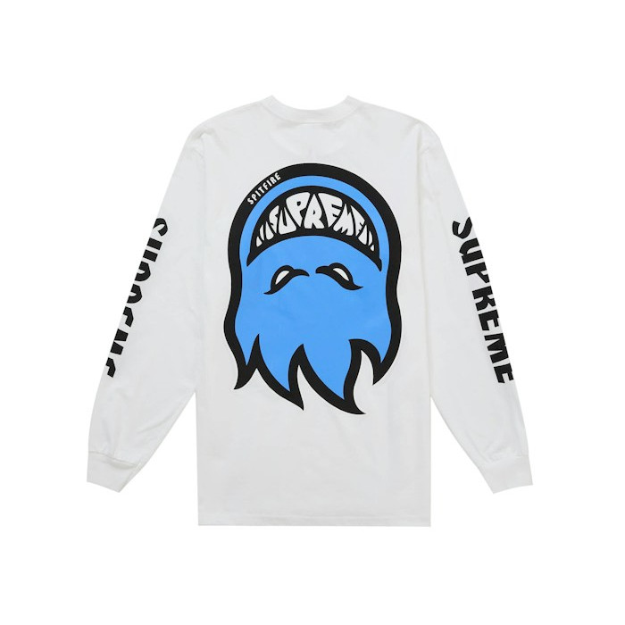 Лонгслив Supreme Spitfire Bighead L/S Tee White Лонгслив Supreme Spitfire Bighead L/S Tee White