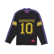 Supreme Split L/S Football Top Black