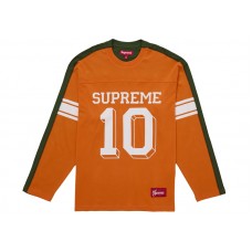 Supreme Split L/S Football Top Orange