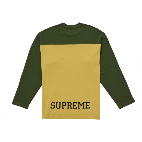 Supreme Split L/S Football Top Orange