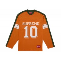 Supreme Split L/S Football Top Orange