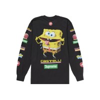 Supreme SpongeBob/Castelli Racing L/S Tee Black