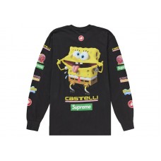 Supreme SpongeBob/Castelli Racing L/S Tee Black