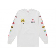 Supreme SpongeBob/Castelli Racing L/S Tee White