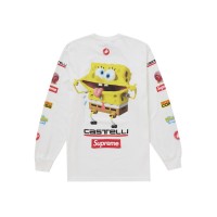 Supreme SpongeBob/Castelli Racing L/S Tee White