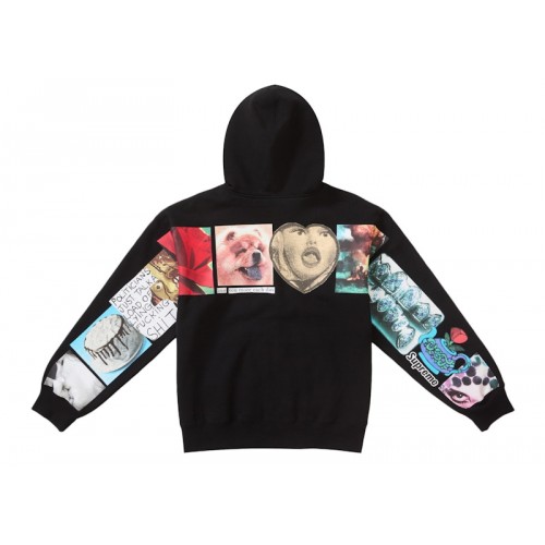Оригинальный шмот Supreme Spread Zip Up Hooded Sweatshirt Black