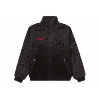 Supreme Spyder Web Polar Fleece Jacket Black