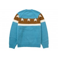 Supreme Stars Sweater Dusty Blue