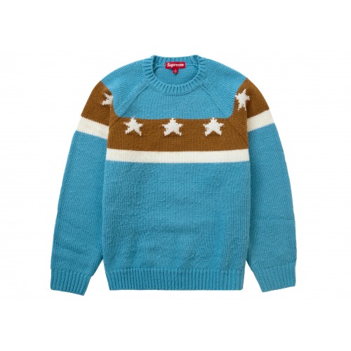 Оригинальный шмот Supreme Stars Sweater Dusty Blue
