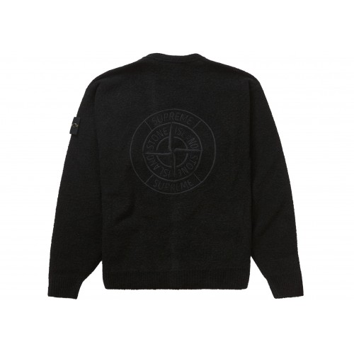 Оригинальный шмот Supreme Stone Island Bouclé Cardigan Black