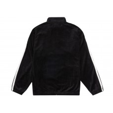 Supreme Studded Velour Track Jacket Black