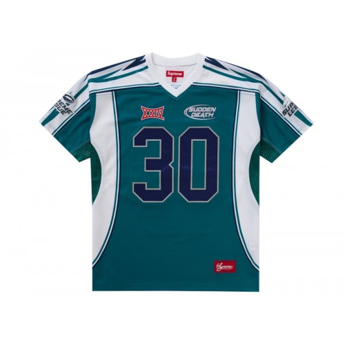 Оригинальный шмот Supreme Sudden Death Football Jersey Teal