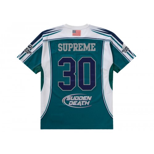 Оригинальный шмот Supreme Sudden Death Football Jersey Teal