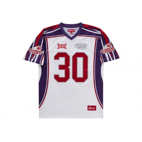 Оригинальный шмот Supreme Sudden Death Football Jersey White