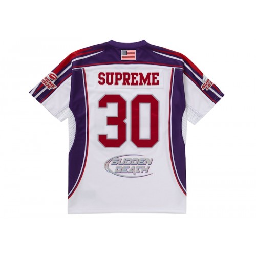 Оригинальный шмот Supreme Sudden Death Football Jersey White