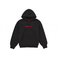 Supreme Swarovski Motion Logo Hooded Sweatshirt Black