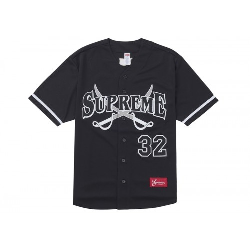 Supreme Swords Baseball Jersey Black