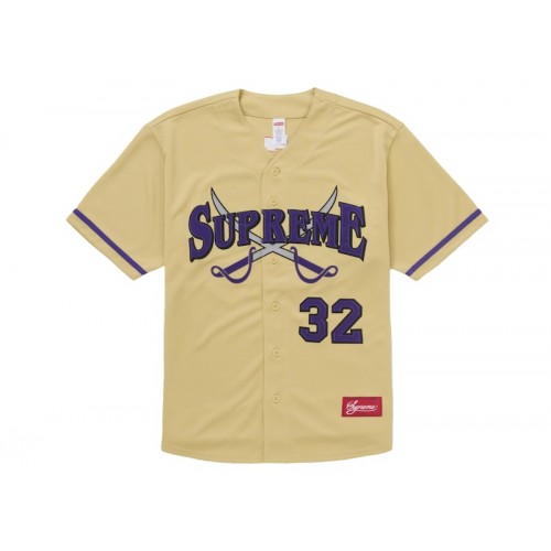 Supreme Swords Baseball Jersey Gold