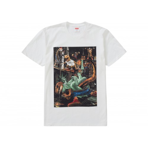 Оригинальный шмот Supreme T-Rex Tee White