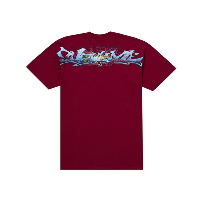 Supreme Tag Tee Cardinal Supreme Tag Tee Cardinal
