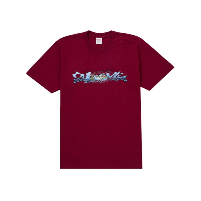 Supreme Tag Tee Cardinal Supreme Tag Tee Cardinal