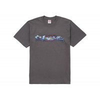 Supreme Tag Tee Charcoal