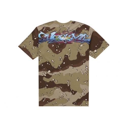 Supreme Tag Tee Chocolate Chip Camo