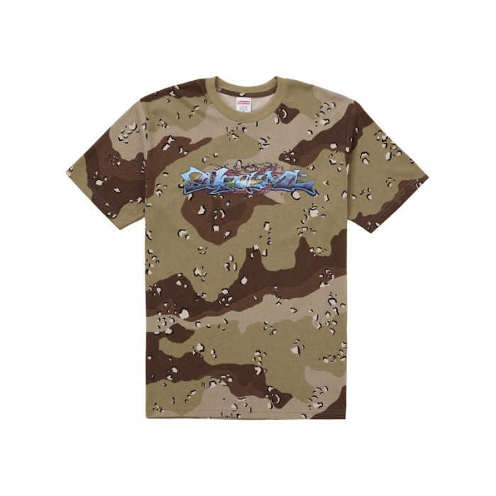 Supreme Tag Tee Chocolate Chip Camo