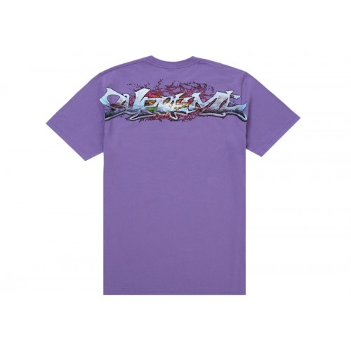 Supreme Tag Tee Purple