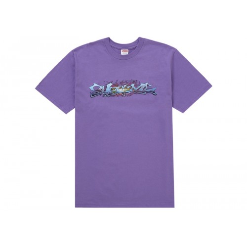 Supreme Tag Tee Purple