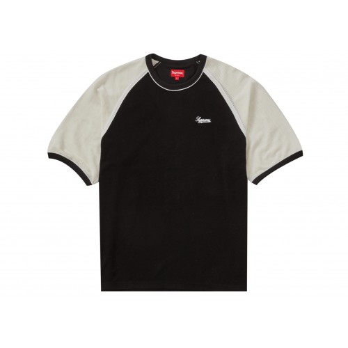 Оригинальный шмот Supreme Terry Raglan S/S Top Black - 70см