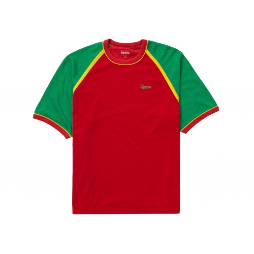 Оригинальный шмот Supreme Terry Raglan S/S Top Red - 70см