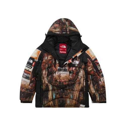 Оригинальный шмот Supreme The North Face 800-Fill Half Zip Hooded Pullover Times Square