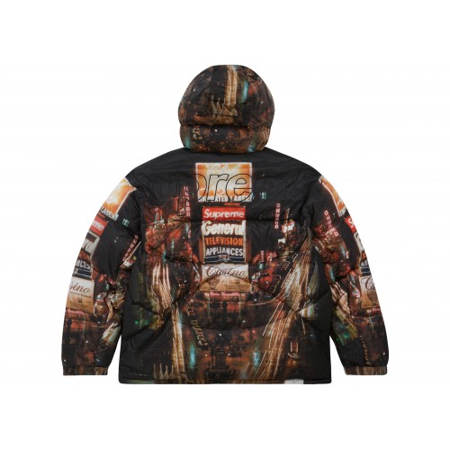 Оригинальный шмот Supreme The North Face 800-Fill Half Zip Hooded Pullover Times Square