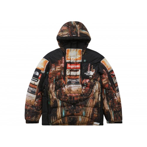 Оригинальный шмот Supreme The North Face 800-Fill Half Zip Hooded Pullover Times Square